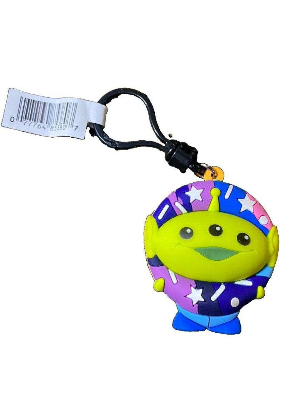 Disney Pixar 3-D Alien Bag Clip Toy Story Accessory Colorful Rubber Keychain